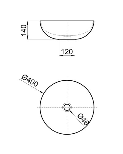 Раковина 40х40 см Noken Slender Acero Concrete N359323144