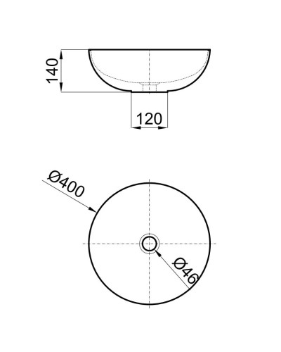 Раковина 40х40 см Noken Slender Caliza Concrete N359323141