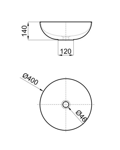 Раковина 40х40 см Noken Slender Dark Concrete N359323143