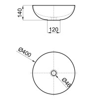 Раковина 40х40 см Noken Slender Deep Concrete N359323138