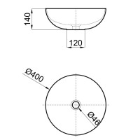 Раковина 40х40 см Noken Slender N364850020