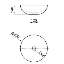 Раковина 40х40 см Noken Slender N359323135