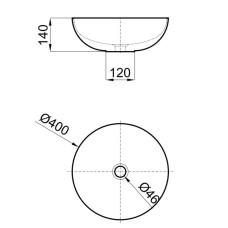 Раковина 40х40 см Noken Slender N359323135