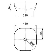 Раковина 41х41 см Noken Slender N364850026