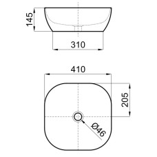Раковина 41х41 см Noken Slender N364850023