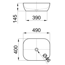 Раковина 49х40 см Noken Slender N364850024