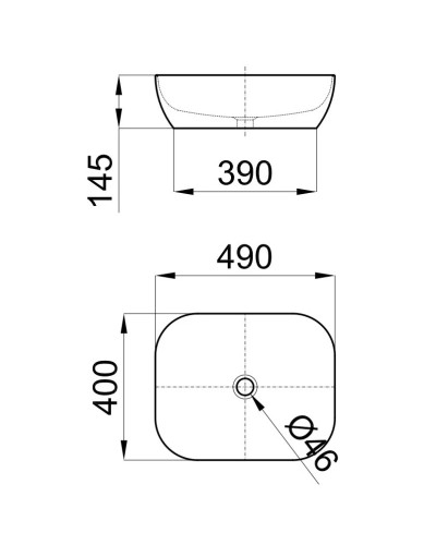 Раковина 49х40 см Noken Slender N364850024