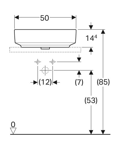 Раковина 50х40 см Geberit VariForm 500.776.01.2