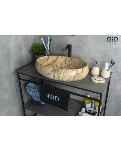Раковина 59х40 см GID Stone Edition Mnc161