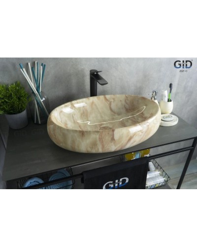 Раковина 59х40 см GID Stone Edition Mnc162