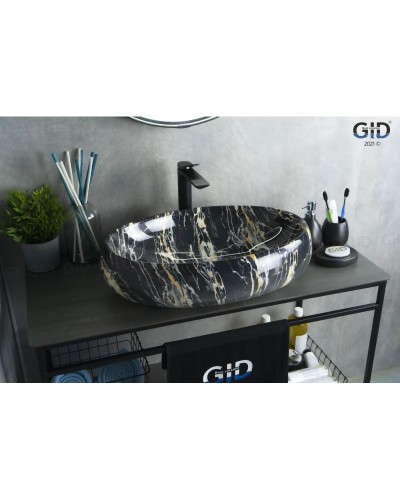 Раковина 59х40 см GID Stone Edition Mnc163