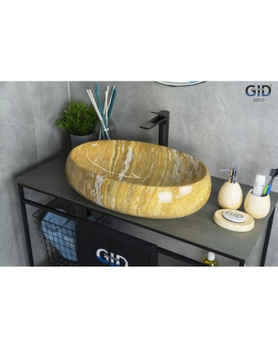 Раковина 59х40 см GID Stone Edition Mnc164