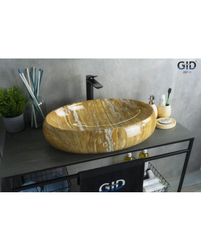 Раковина 59х40 см GID Stone Edition Mnc164