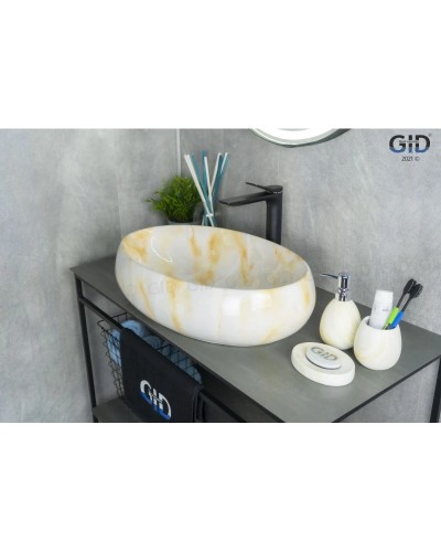 Раковина 59х40 см GID Stone Edition Mnc166