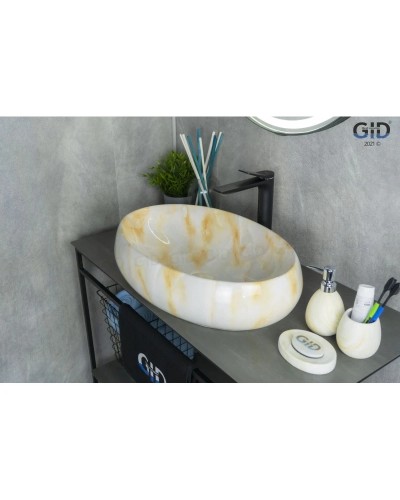 Раковина 59х40 см GID Stone Edition Mnc166