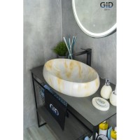 Раковина 59х40 см GID Stone Edition Mnc166