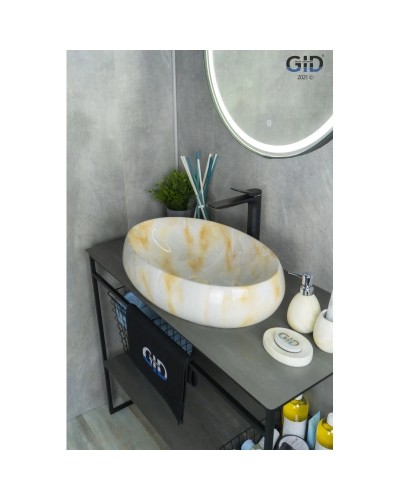 Раковина 59х40 см GID Stone Edition Mnc166