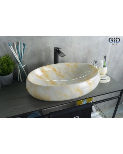 Раковина 59х40 см GID Stone Edition Mnc166