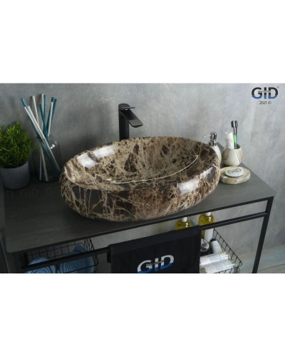 Раковина 59х40 см GID Stone Edition Mnc168