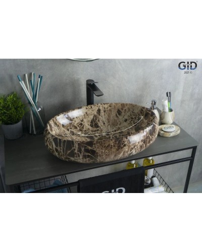 Раковина 59х40 см GID Stone Edition Mnc168