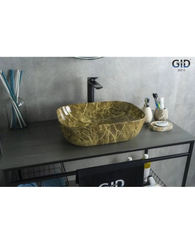 Раковина 45,5х32 см GID Stone Edition Mnc178