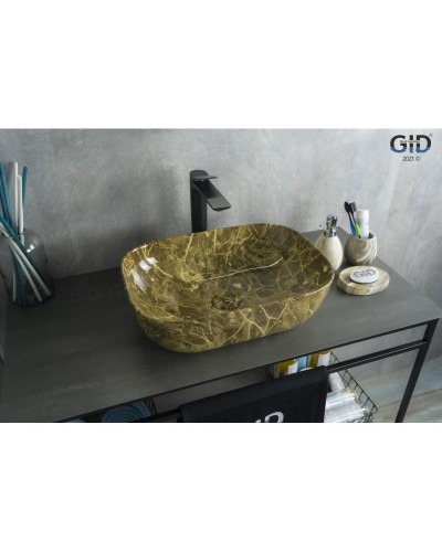 Раковина 45,5х32 см GID Stone Edition Mnc178