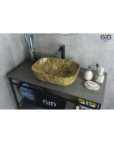 Раковина 45,5х32 см GID Stone Edition Mnc178