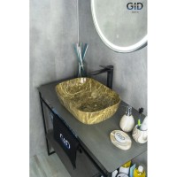 Раковина 45,5х32 см GID Stone Edition Mnc178