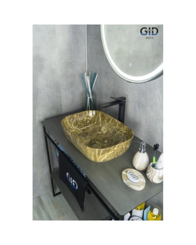Раковина 45,5х32 см GID Stone Edition Mnc178