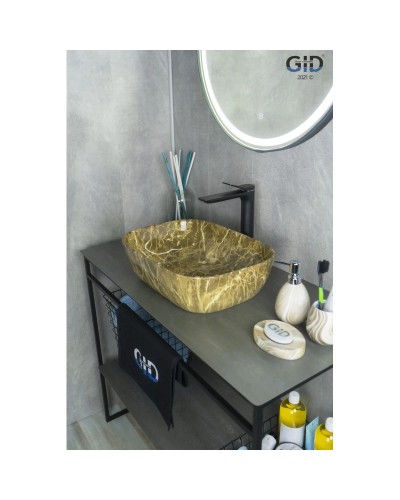 Раковина 45,5х32 см GID Stone Edition Mnc178