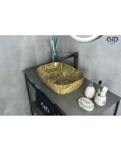 Раковина 45,5х32 см GID Stone Edition Mnc178