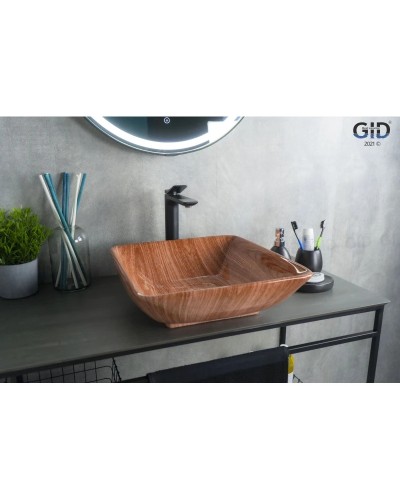 Раковина 41,5х41,5 см GID Stone Edition Mnc180