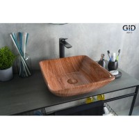 Раковина 41,5х41,5 см GID Stone Edition Mnc180