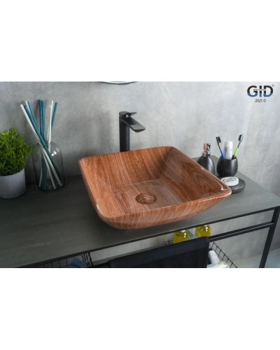 Раковина 41,5х41,5 см GID Stone Edition Mnc180