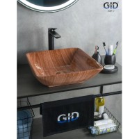 Раковина 41,5х41,5 см GID Stone Edition Mnc180