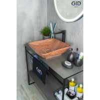 Раковина 41,5х41,5 см GID Stone Edition Mnc180