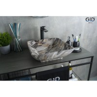 Раковина 41,5х41,5 см GID Stone Edition Mnc181