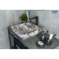 Раковина 41,5х41,5 см GID Stone Edition Mnc181