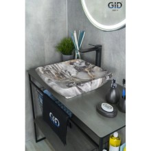 Раковина 41,5х41,5 см GID Stone Edition Mnc181
