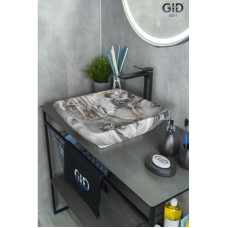 Раковина 41,5х41,5 см GID Stone Edition Mnc181