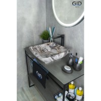 Раковина 41,5х41,5 см GID Stone Edition Mnc181