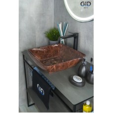 Раковина 41,5х41,5 см GID Stone Edition Mnc182