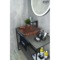 Раковина 41,5х41,5 см GID Stone Edition Mnc182