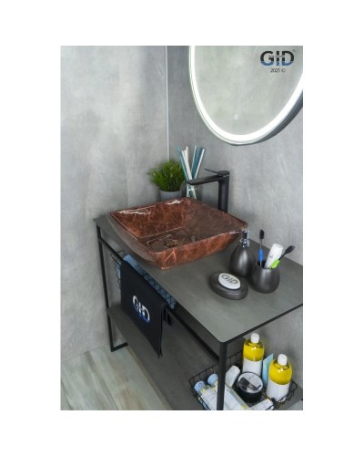 Раковина 41,5х41,5 см GID Stone Edition Mnc182
