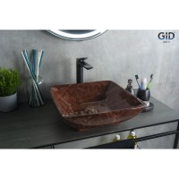 Раковина 41,5х41,5 см GID Stone Edition Mnc182