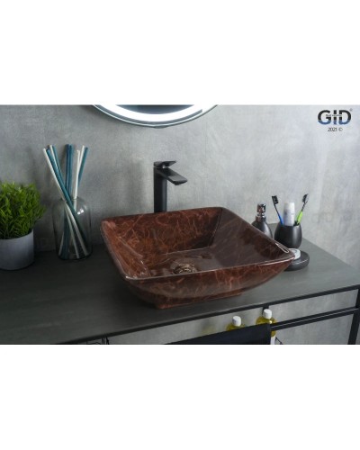 Раковина 41,5х41,5 см GID Stone Edition Mnc182
