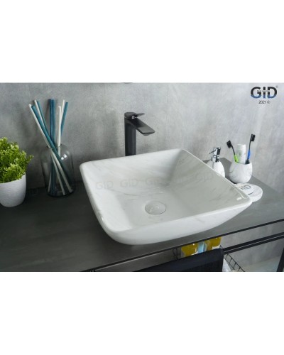 Раковина 41,5х41,5 см GID Stone Edition Mnc184
