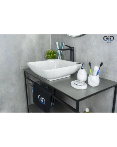 Раковина 41,5х41,5 см GID Stone Edition Mnc184