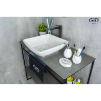 Раковина 41,5х41,5 см GID Stone Edition Mnc184