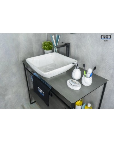 Раковина 41,5х41,5 см GID Stone Edition Mnc184